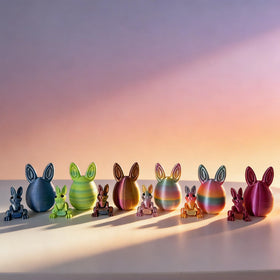 JimSeiSei Easter display set for baskets, tables, and desk decor