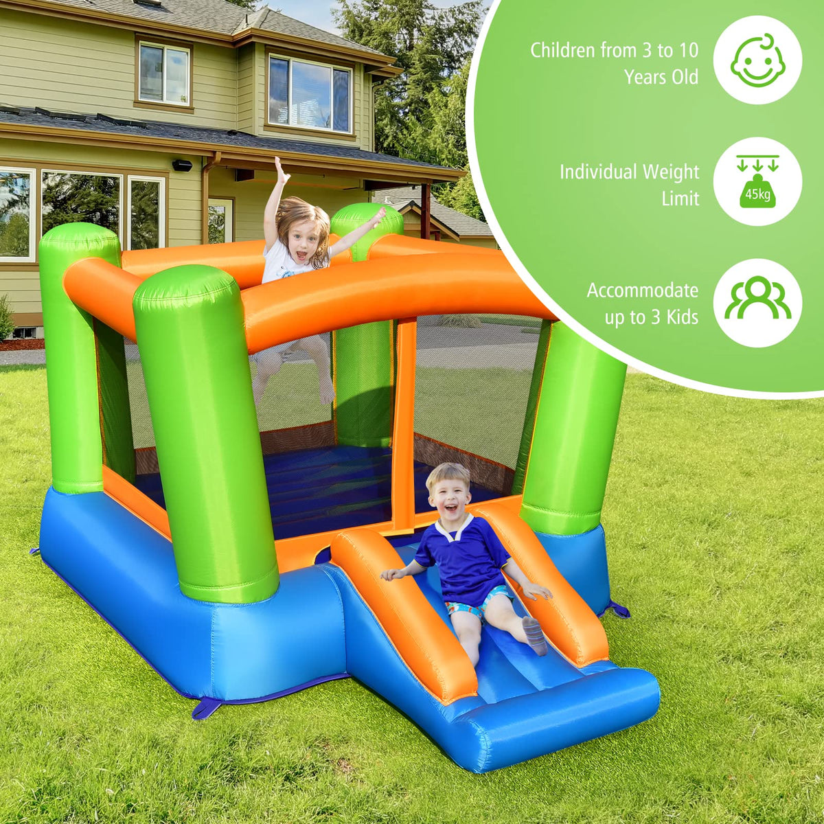 JIMUOO jumping area supporting multiple kids at once