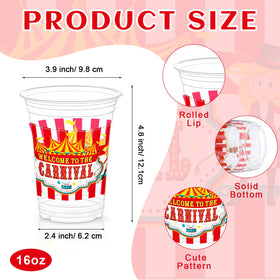 Jinei carnival design cups add festive flair to birthday celebrations.