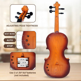 Safe ABS material ensures durable, child-friendly play with this violin toy