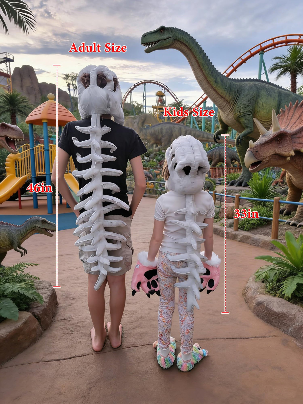 JingDan Perfect for Halloween and carnivals with a realistic dinosaur silhouette.