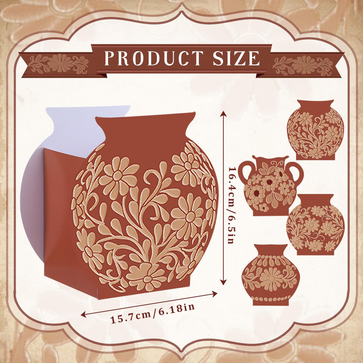 Jingmore Mexican gift boxes in kraft paper for favors