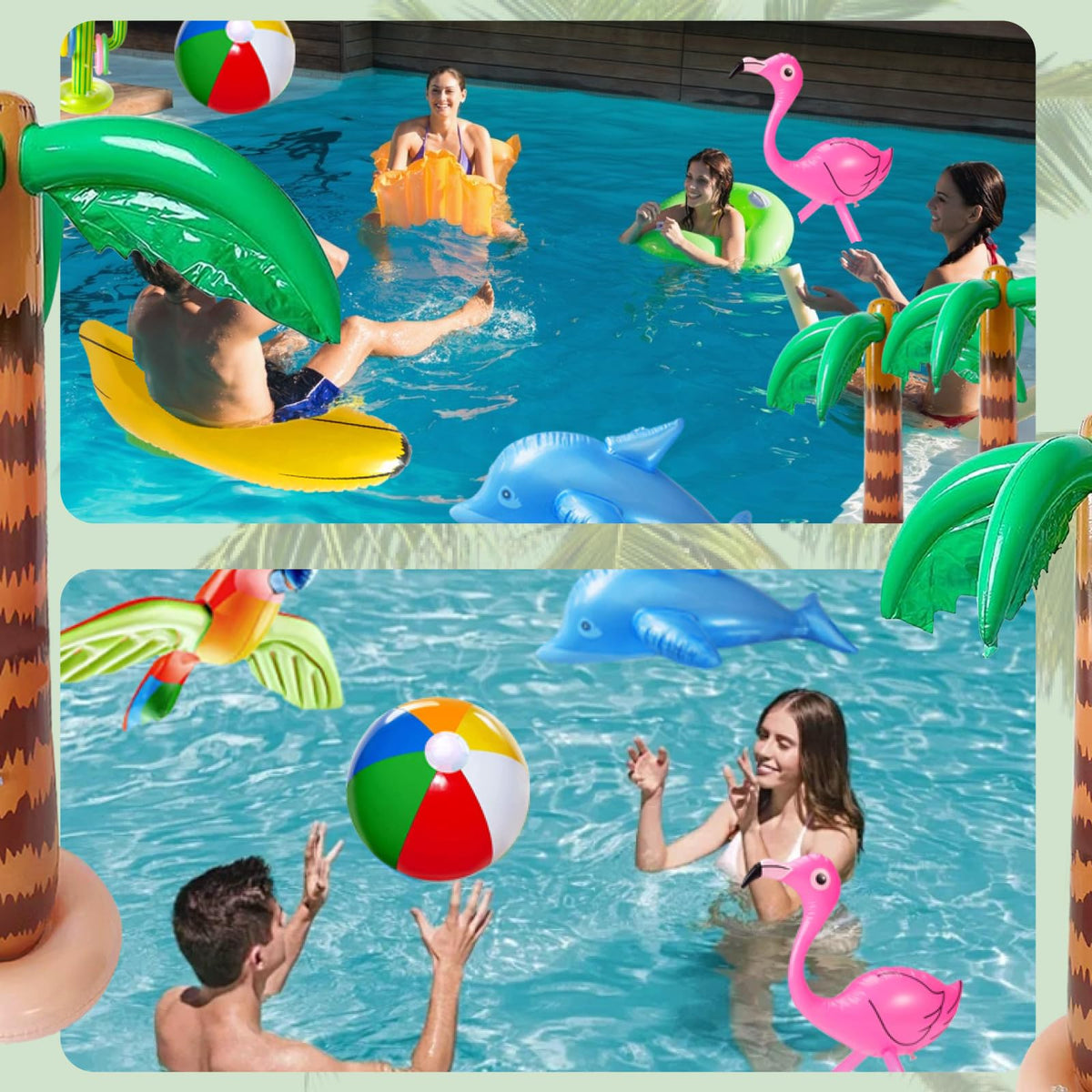 JipeXter dolphin inflatable lively pool decor for seaside vibes