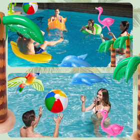JipeXter dolphin inflatable lively pool decor for seaside vibes