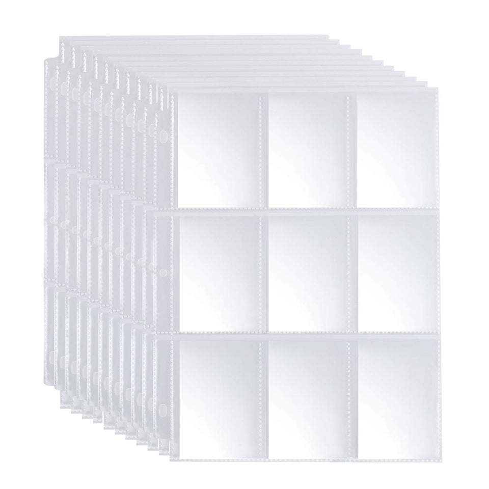 JIQEZNL 2088 Pockets sleeves with double-side top-loading for quick access and secure storage.