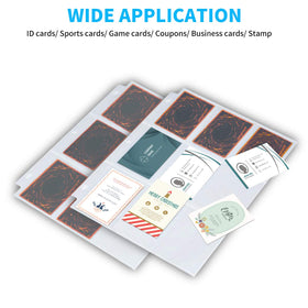 Pocket-size 2.7x3.7 cm pockets provide reliable card fit.