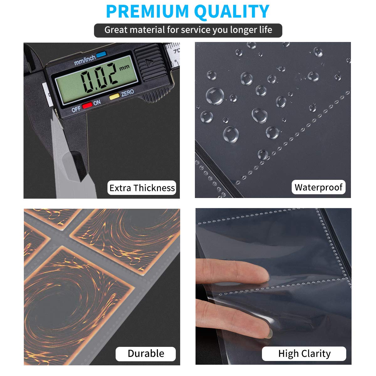 Reinforced heat-sealed seams ensure long-lasting page durability during daily use.
