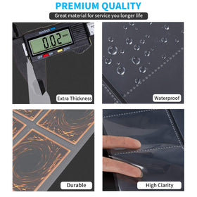Reinforced heat-sealed seams ensure long-lasting page durability during daily use.