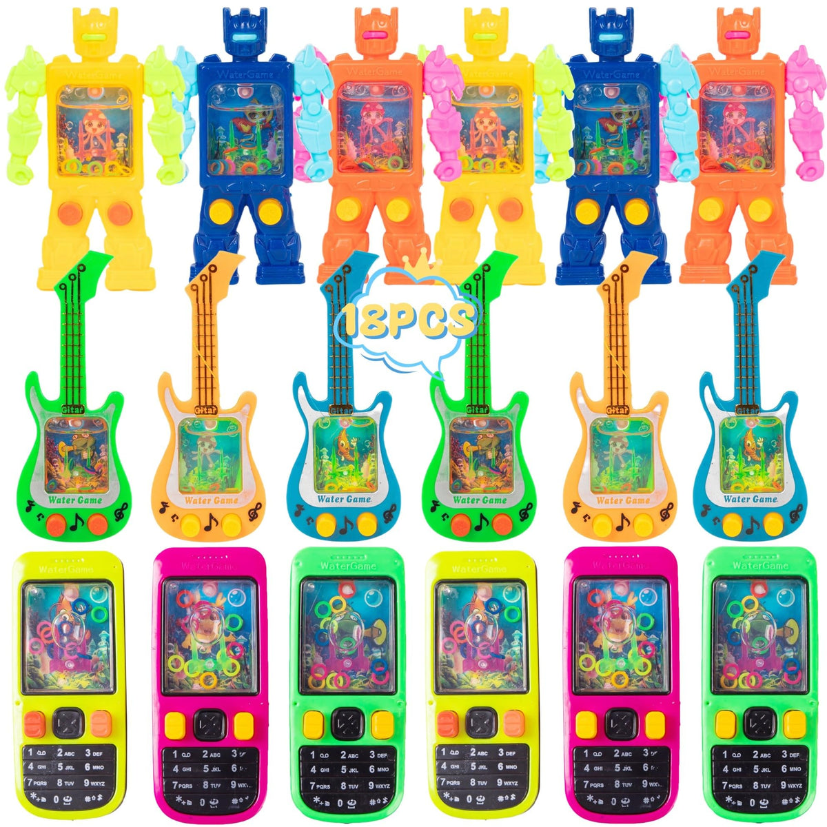 JIQILIHAI water game cellphone front offers portable fun that enhances hand-eye coordination