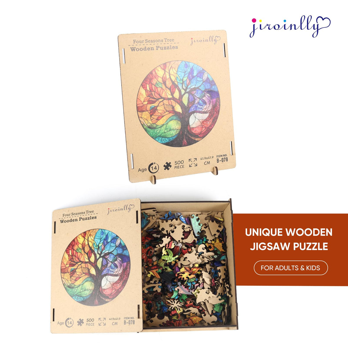 Jiroinlly ready-to-display puzzle doubles as wall art