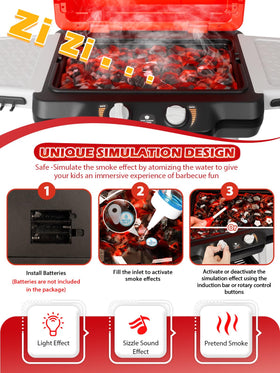 Jisejima 33pcs accessories set including apron, hat, and utensils for imaginative cooking