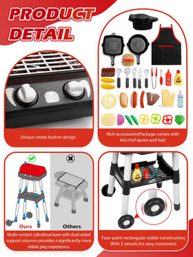 Jisejima charcoal-simulation system with soft light and sizzling sounds for realism