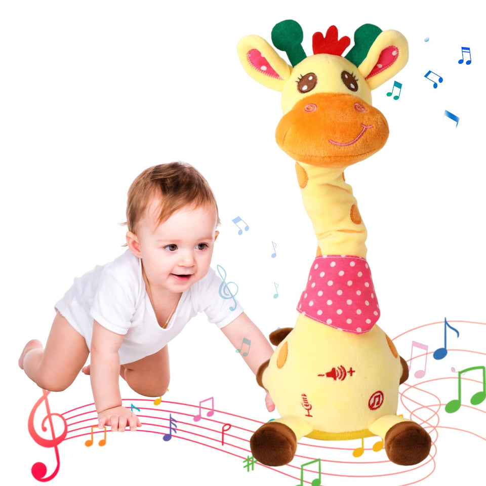 JISON21 dancing talking giraffe toy lights up for interactive play