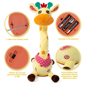 JISON21 desk and nursery decor with a friendly giraffe presence
