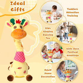 JISONCASE giraffe toy recording function for saving and replaying messages