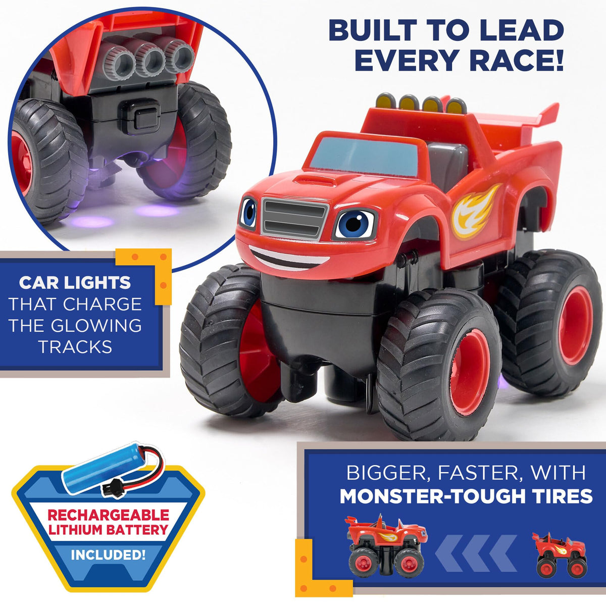 JitteryGit Blaze rechargeable-battery LED-lights powering vibrant action during play