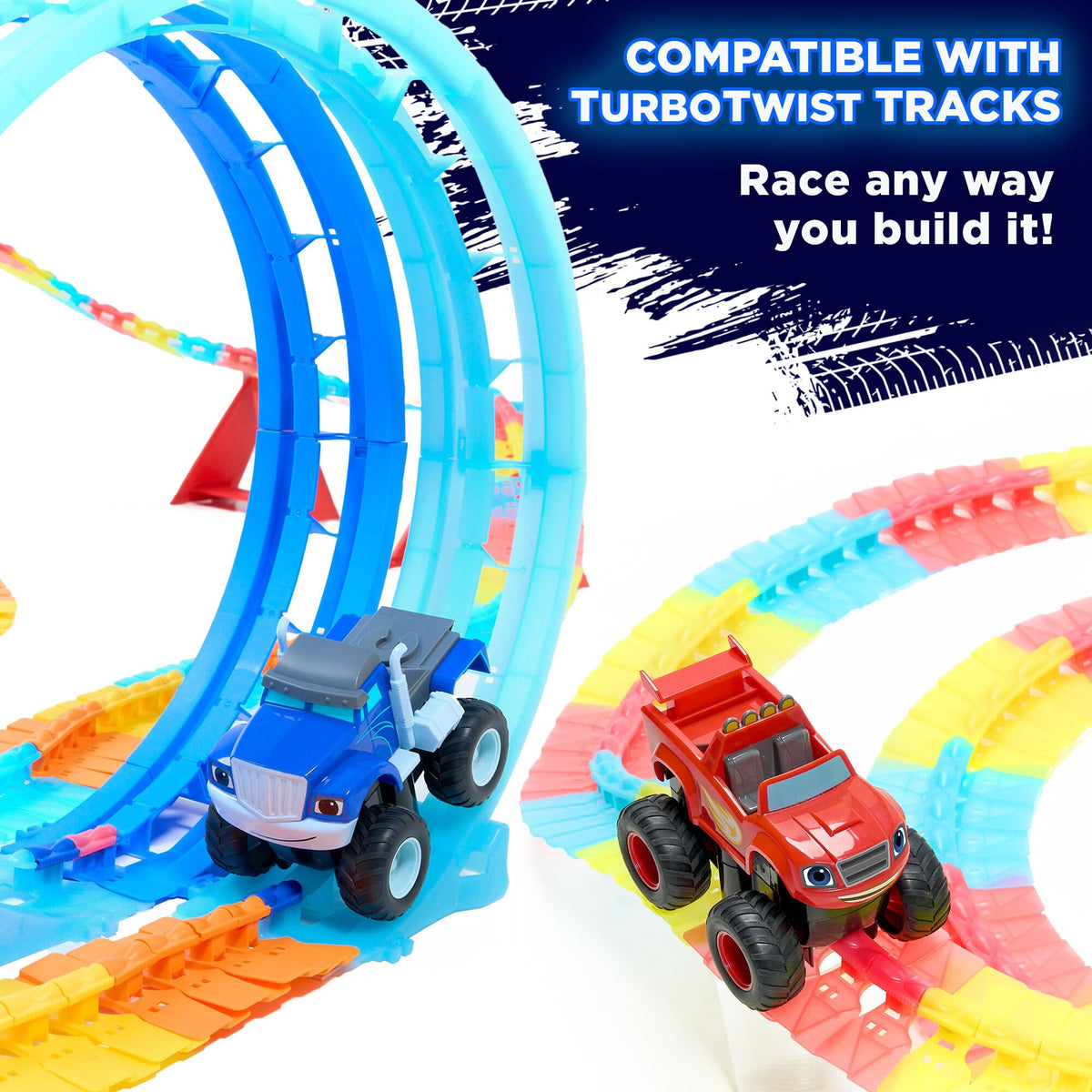 JitteryGit Monster trucks with rugged traction wheels ready for ramps and grass