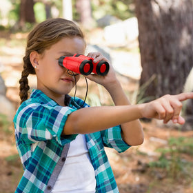 Jiuguva blue binoculars with neck strap for kid-friendly bird watching