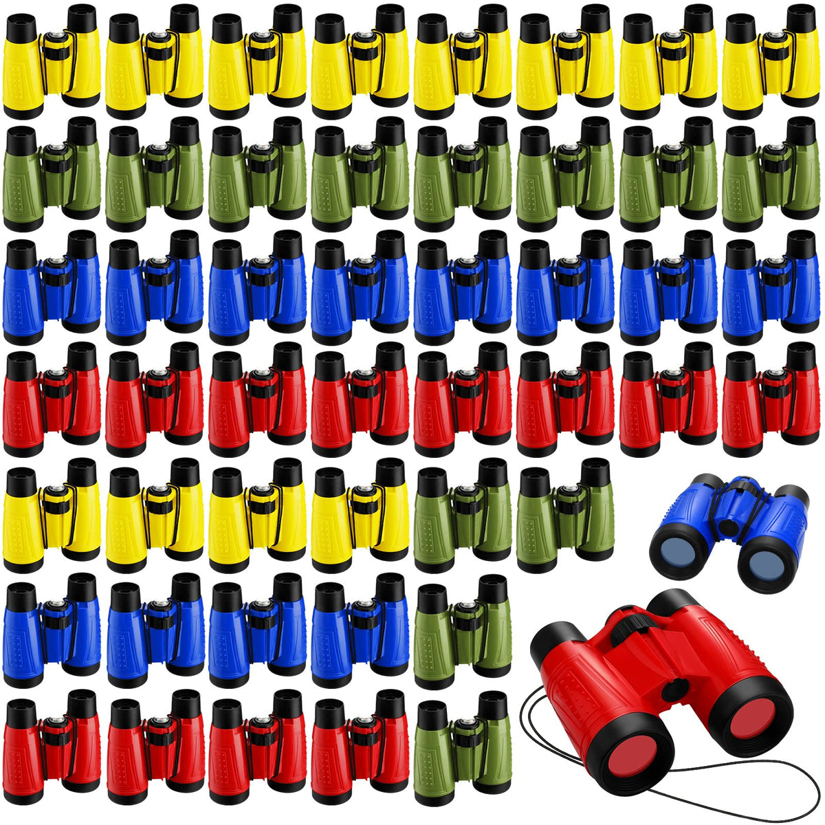 Jiuguva small red binoculars with neck strap for easy outdoor exploration