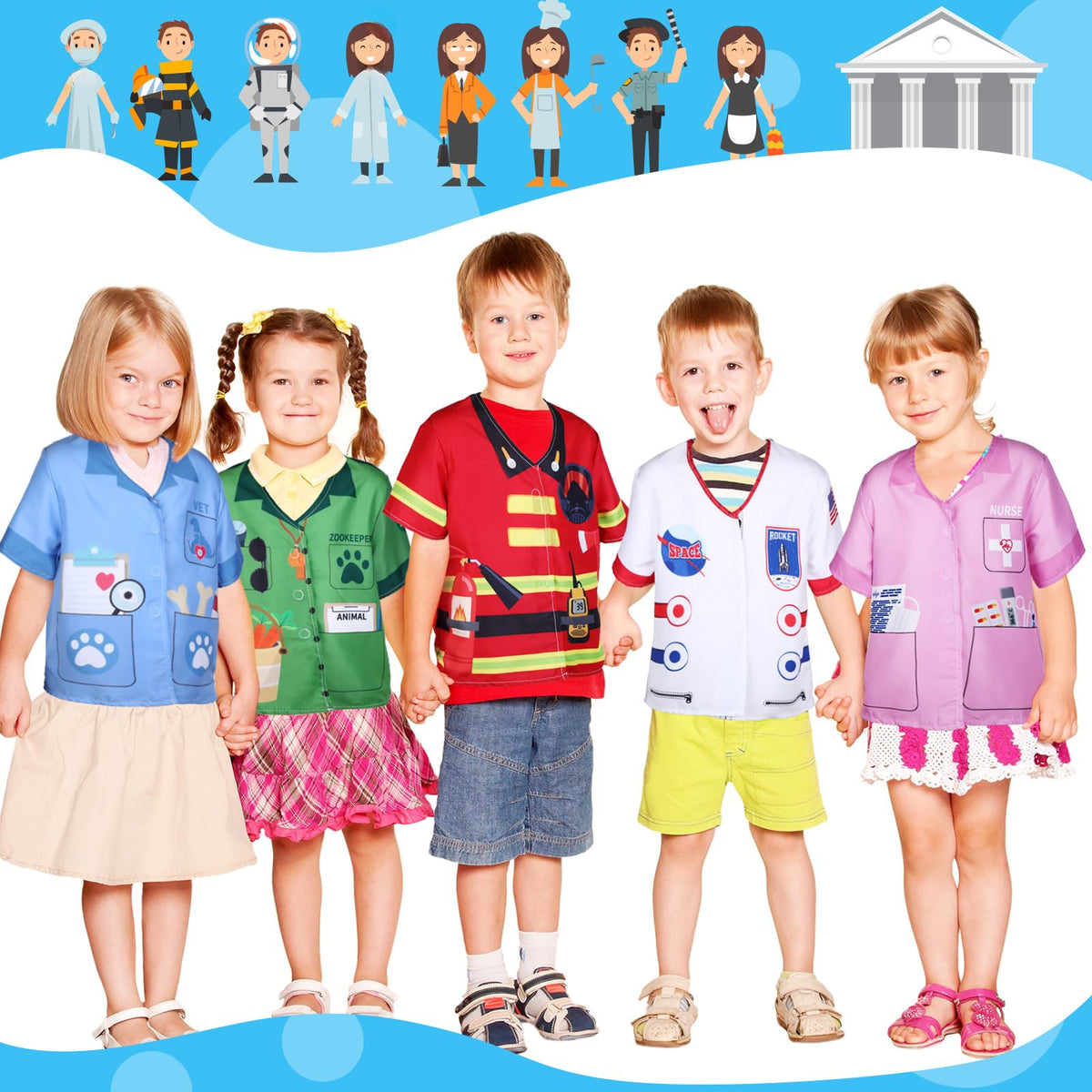 Jiuguva pilot costume promotes imaginative travel scenarios and teamwork.