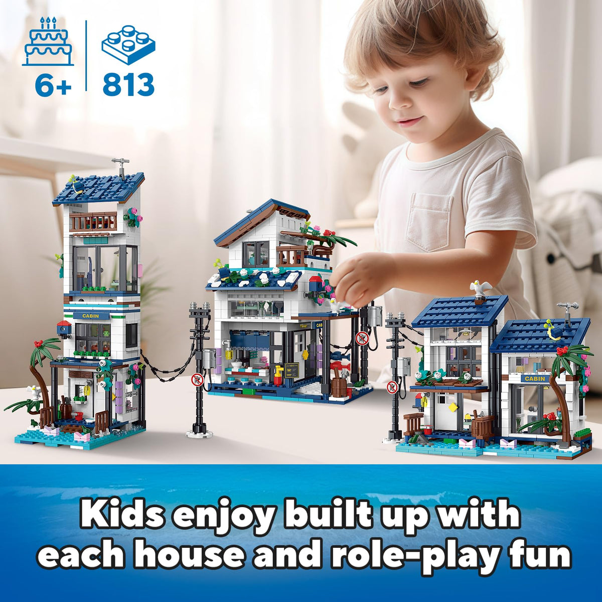 JIUTONG family building time with seaside villa kit.
