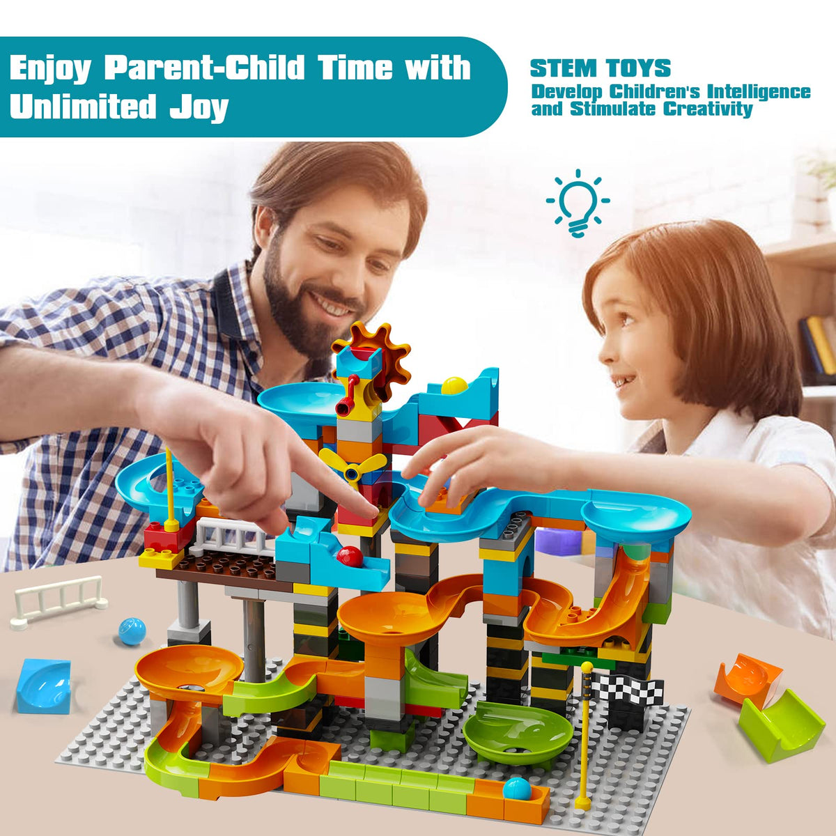 JIXIN race-track-action fast marble runs spark excitement and friendly competition