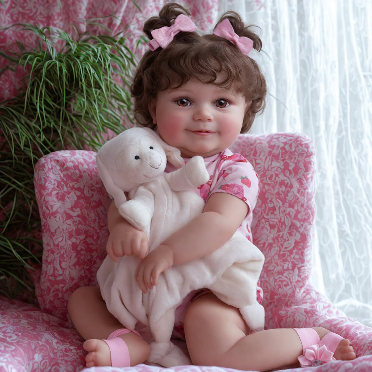 JIZHI lifelike reborn doll with cloth body for realistic posing and play