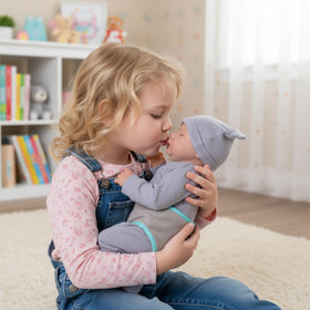 JIZHI newborn doll with soft vinyl skin for comforting cuddles