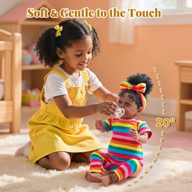 JIZHI 20 inch doll with soft body great for comforting hugs