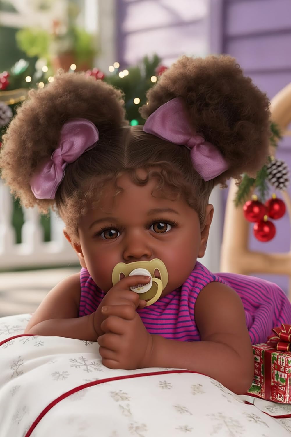 JIZHI Reborn 22-inch face close-up showing lifelike features for imaginative play