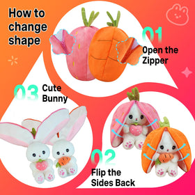 JJlviYY seven-inch bunny plush, perfect for travel and quiet play.