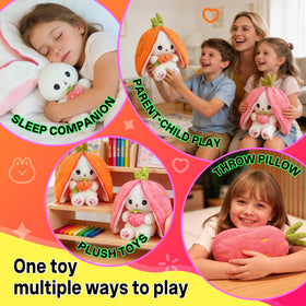 JJlviYY soft PP cotton bunny plush with a gentle touch.