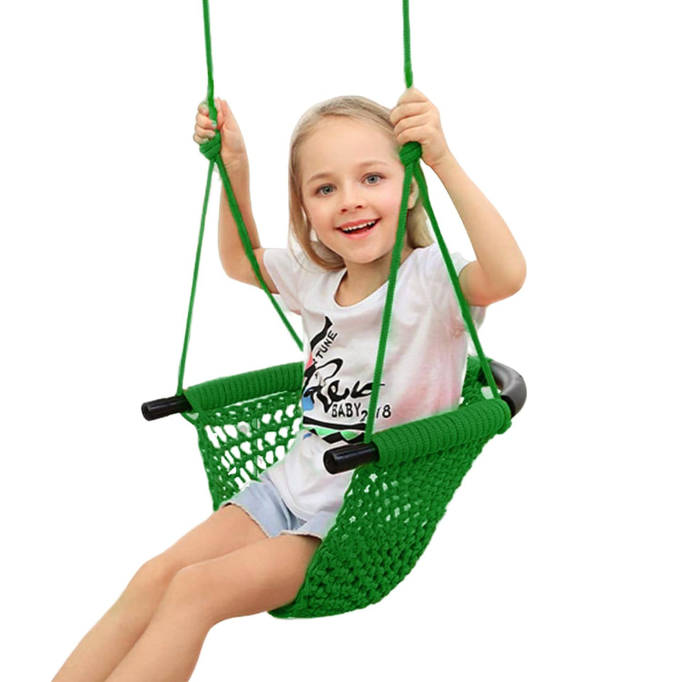 JKsmart swing seat outdoors on a tree for durable backyard play