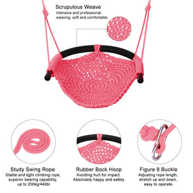 JKsmart pink swing seat packaged and ready to store
