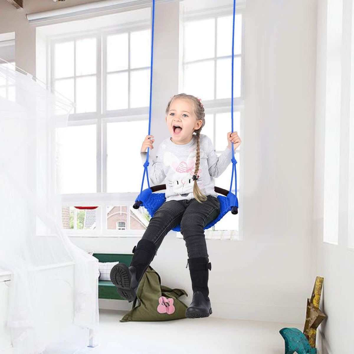JKsmart swing seat is portable and easy to store when not in use