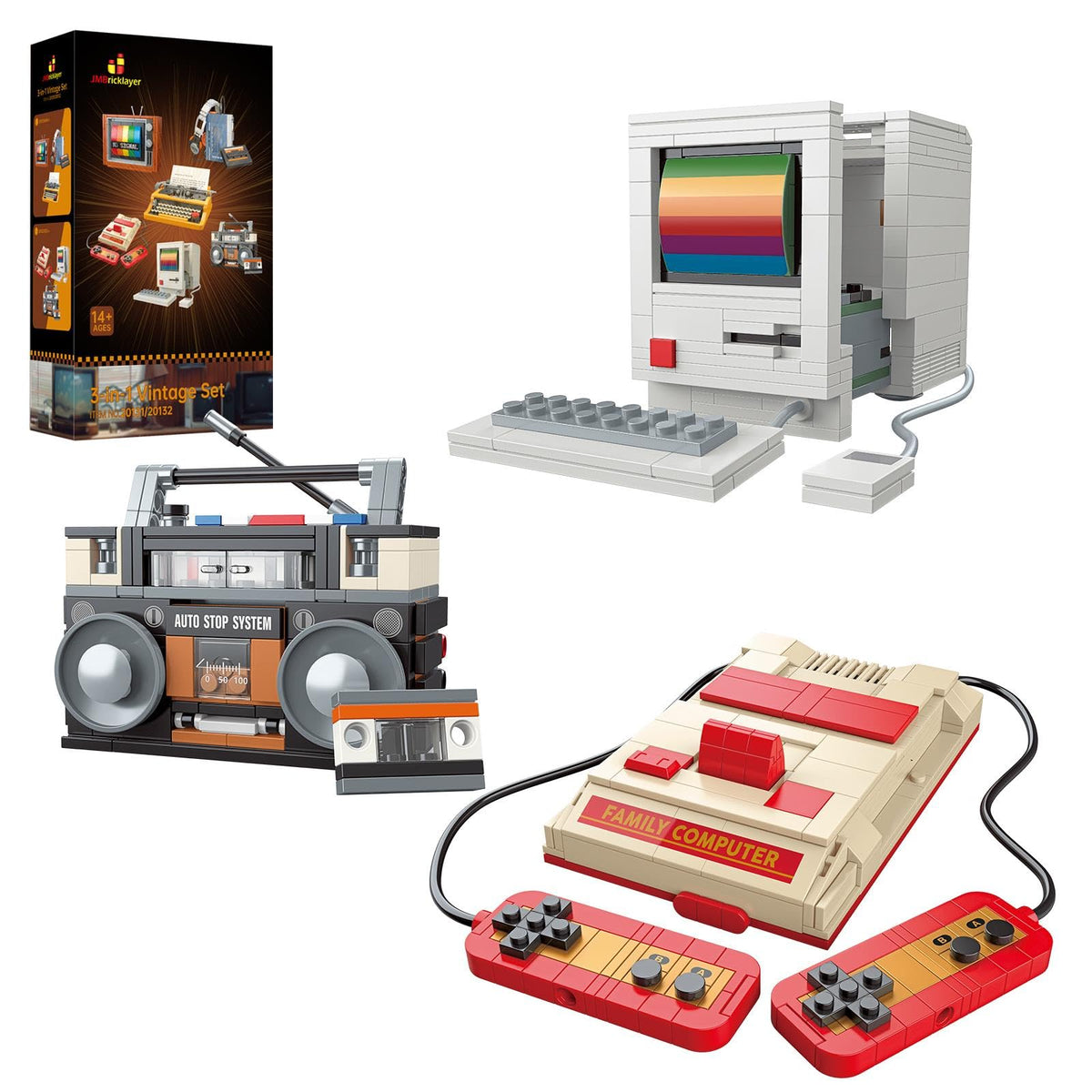 JMBricklayer 20132 game console model on display enhances retro decor