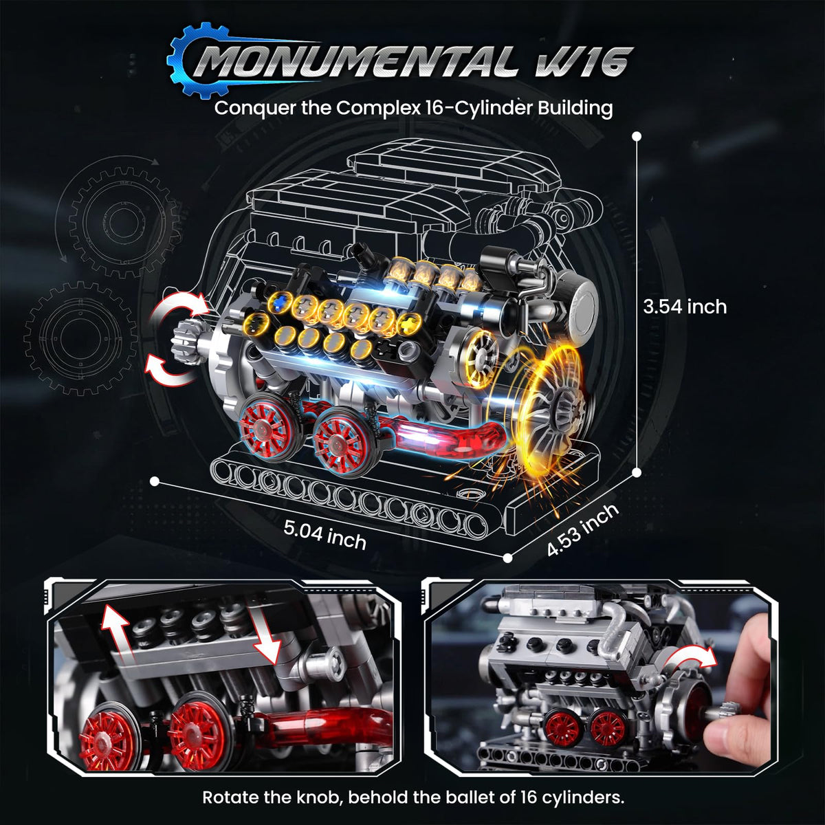JMBricklayer 840-piece kit highlights compact build.