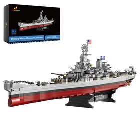 JMBricklayer battleship collection front view for display and collection