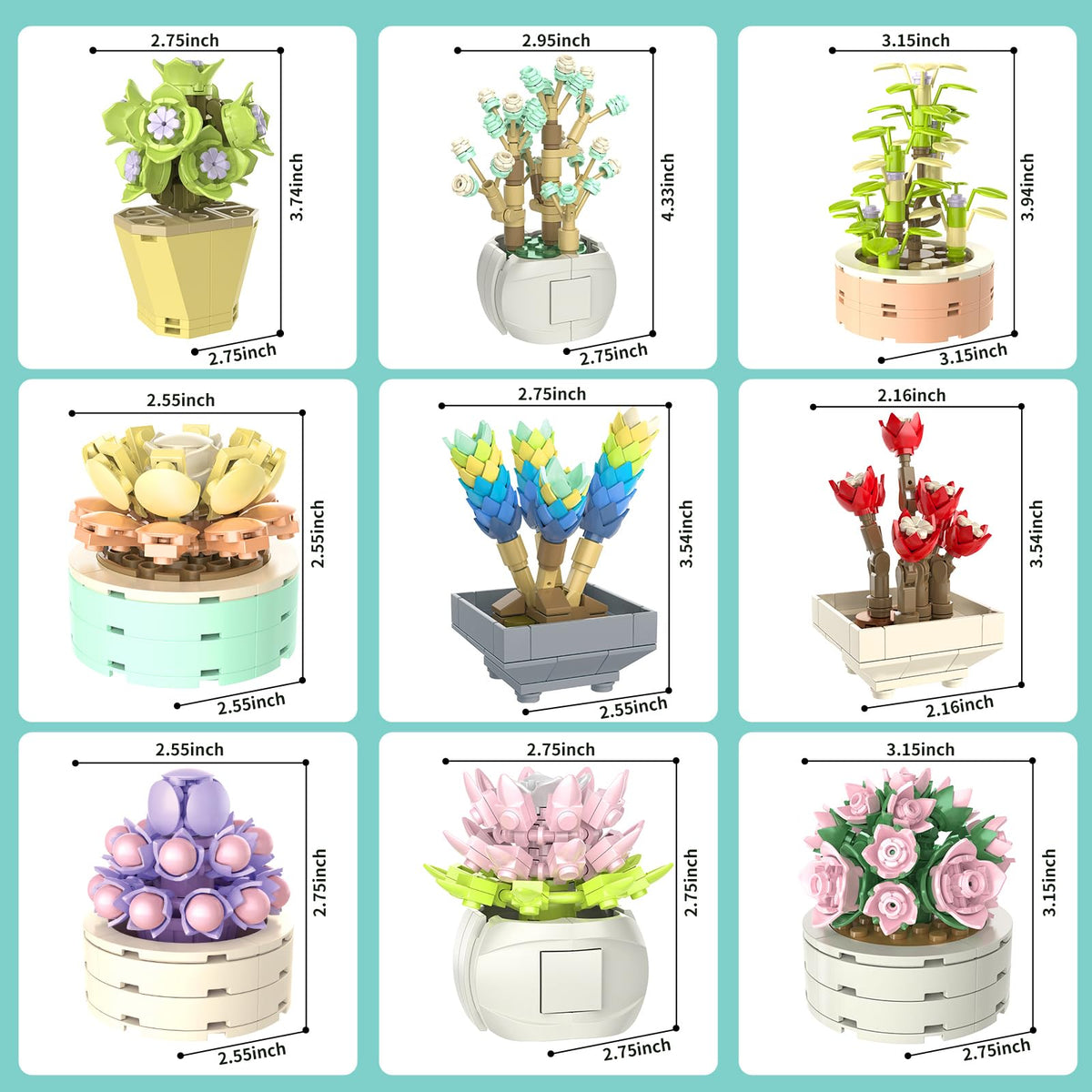 JMBricklayer Detailed succulent pieces showcase realistic textures for decorative display.