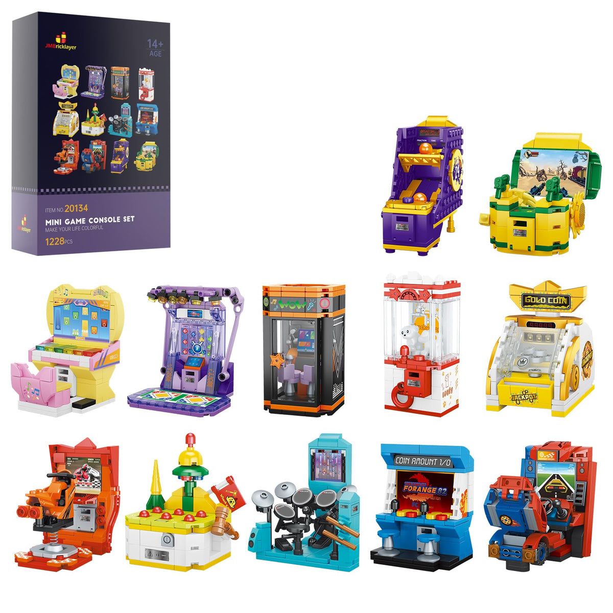 JMBricklayer Friend 20134 12-in-1 console assembly kit for creative fun
