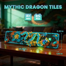 JMBricklayer Mythic Dragon Tiles 70019 side view showing frame silhouette