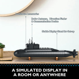 JMBricklayer nuclear-submarine-display-stand enables elegant office showpiece.
