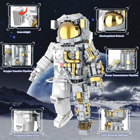 JMBricklayer poseable astronaut with 20+ joints for dynamic displays