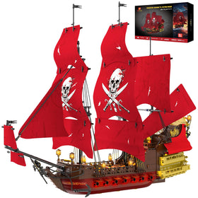 JMBricklayer Queen Anne's Revenge bow view enhances display presence.