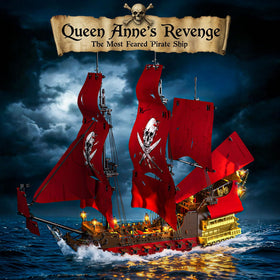 JMBricklayer Queen Anne's Revenge figurehead adds historical flair for shelves.