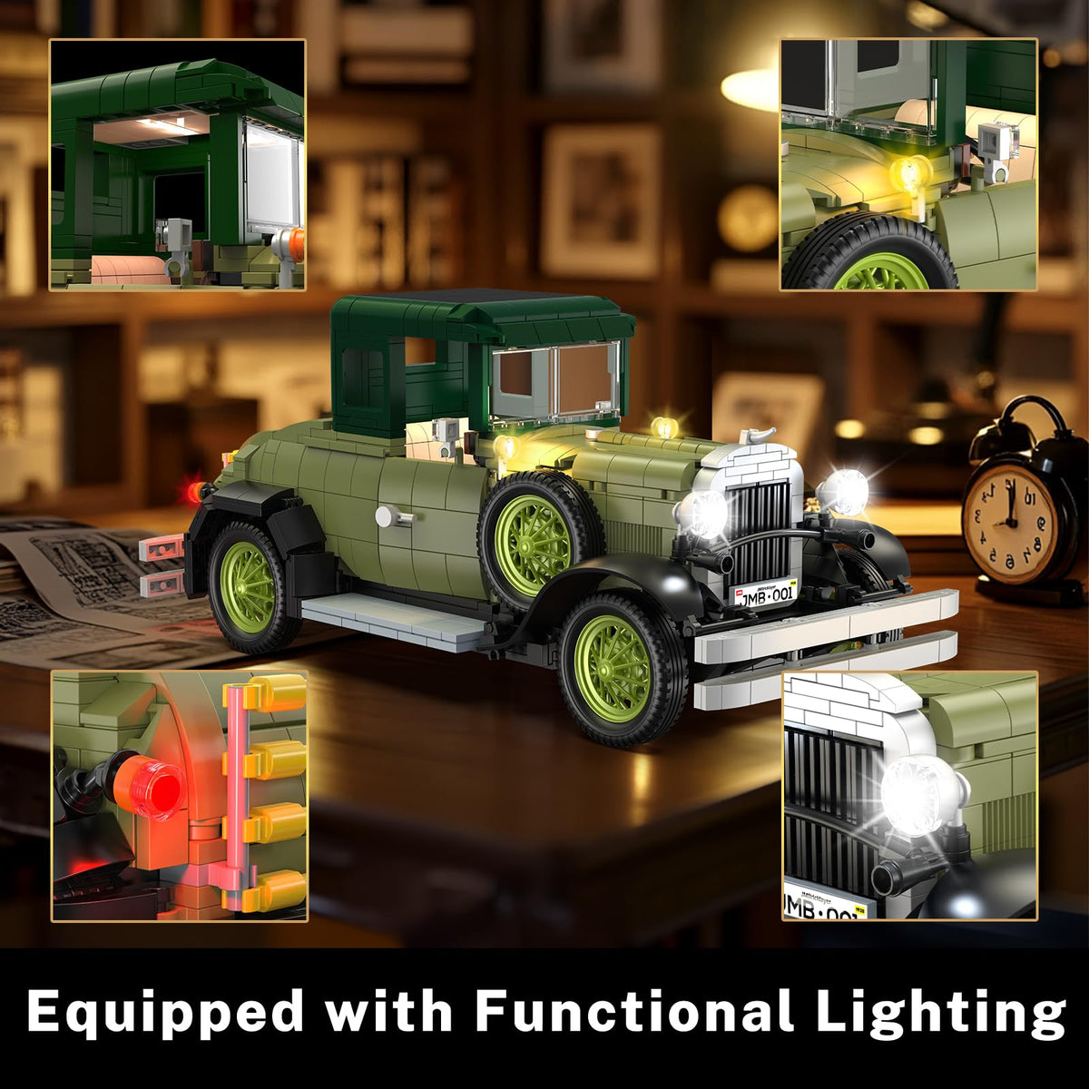JMBricklayer vintage car convertible display style for stylish decor.