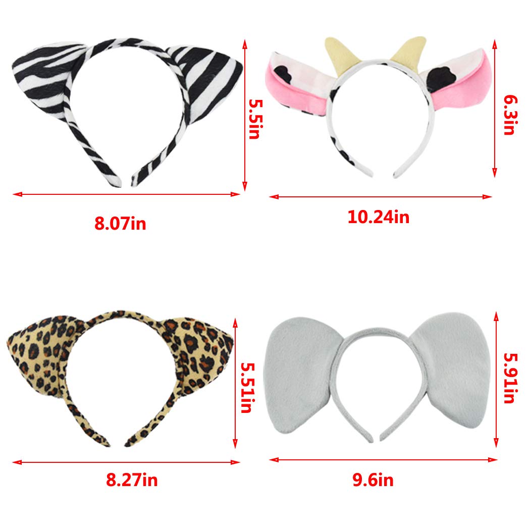 Jmkcoz elephant ears headband, plush comfort for festival costumes and shoots