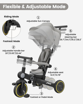 JMMD soft PU seat and backrest provide a comfy riding experience