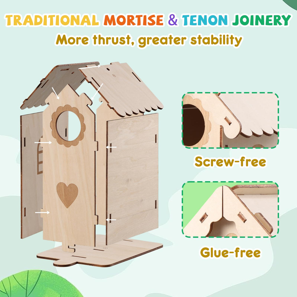 JMMICO bluebird hole detail demonstrates bird-friendly entrance design