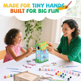 JMMICO natural plywood bird houses highlight safe, kid-friendly materials